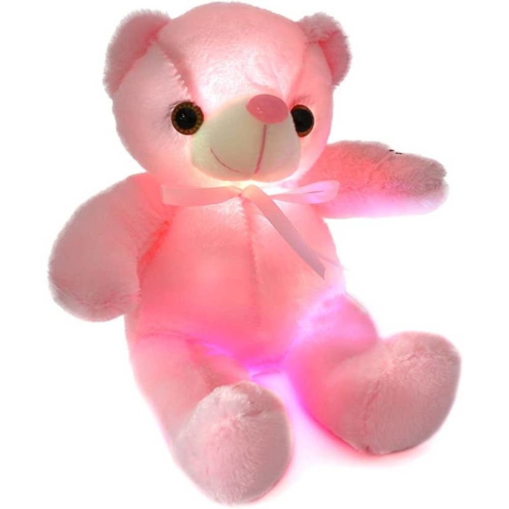 Teddy Bear with Bow-tie Stuffed Animal Light Up Plush Toy